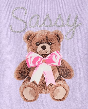 Baby And Toddler Girls Bear Snug Fit Cotton Pajamas