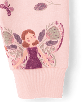 Baby And Toddler Girls Fairy Snug Fit Cotton Pajamas - PRIMROSE