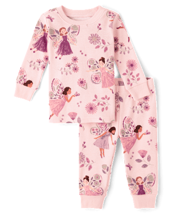 Baby And Toddler Girls Fairy Snug Fit Cotton Pajamas
