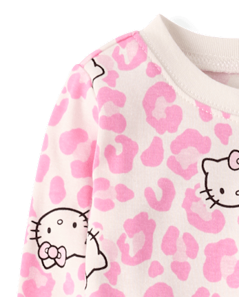 Toddler Girls Hello Kitty® Leopard Snug Fit Cotton Pajamas