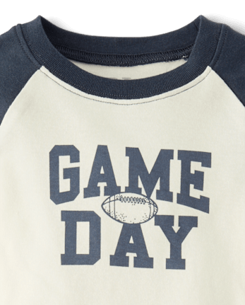 Baby And Toddler Boys Game Day Snug Fit Cotton Pajamas - ODYSSEY GRAY