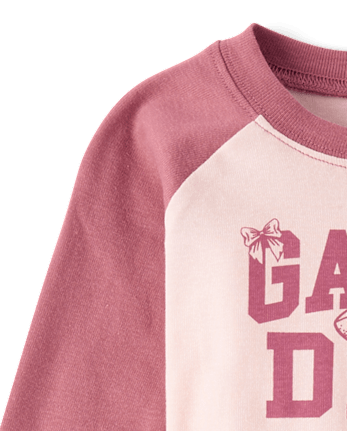 Baby And Toddler Girls Game Day Snug Fit Cotton Pajamas - PRIMROSE CL