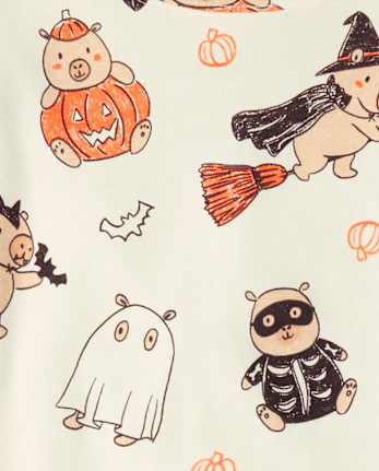 Kids Halloween Capybara Snug Fit Cotton Pajamas