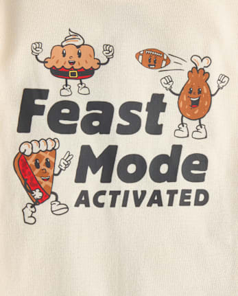Kids Matching Family Feast Mode Activated Snug Fit Cotton Pajamas