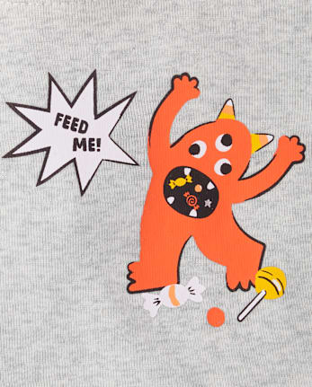 Baby And Toddler Glow Candy Monster Snug Fit Cotton Pajamas