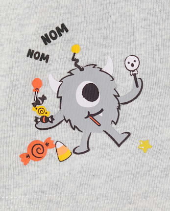 Baby And Toddler Glow Candy Monster Snug Fit Cotton Pajamas