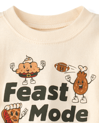 Baby And Toddler Thanksgiving Feast Mode Snug Fit Cotton Pajamas