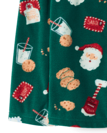 Kids Matching Family Santa Letter Button Front Dream Fleece Pajamas