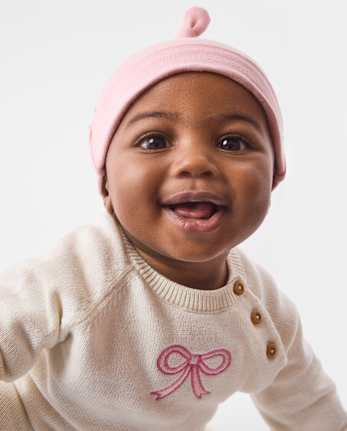 Baby Girls Hat And Mittens 6-Piece Set