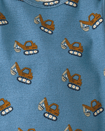 Baby Boys Construction Vehicle Bodysuit 4-Pack