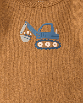 Baby Boys Construction Vehicle Bodysuit 4-Pack