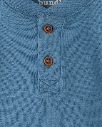 Baby Boys Henley Bodysuit 4-Pack