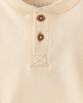 Baby Boys Henley Bodysuit 4-Pack