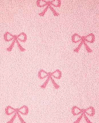 Baby Girls Bow Chenille Cozy Blanket