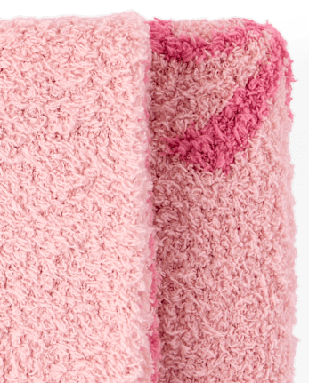 Baby Girls Bow Chenille Cozy Blanket