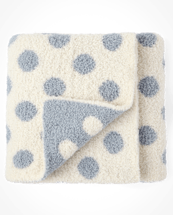Baby Polka Dot Chenille Cozy Blanket
