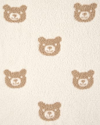 Baby Boys Bear Chenille Cozy Blanket