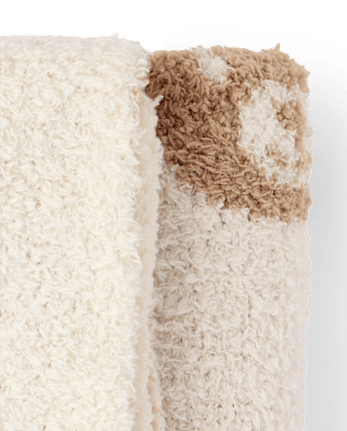 Baby Boys Bear Chenille Cozy Blanket