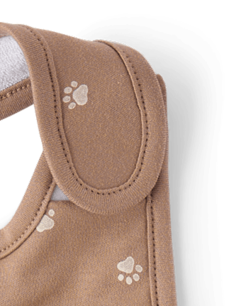 Baby Boys Embroidered Bear Bib 3-Pack