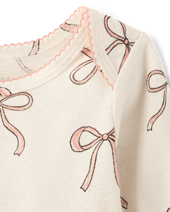 Baby Girls Bow Bodysuit 4-Pack