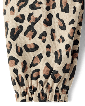Baby Girls Leopard Ruffle Pants 2-Pack