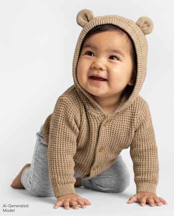 Gilet ours pour bébé garçon - BABY DOE