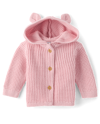 Baby Girls Bear Cardigan