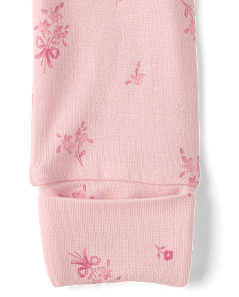 Lot de 2 pyjamas fleuris pour bébé fille - Ultra doux