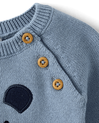 Baby Boys Applique Bear 2-Piece Outfit Set