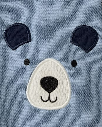 Baby Boys Applique Bear 2-Piece Outfit Set