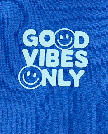 Boys Good Vibes Snug Fit Cotton PajamasÂ