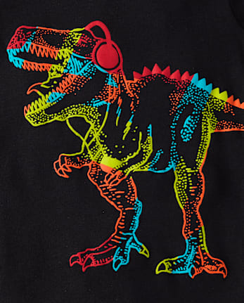 Boys Dino Snug Fit Cotton PajamasÂ