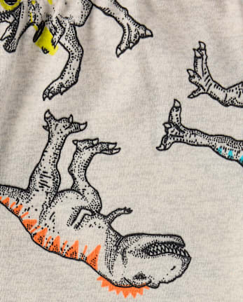 Boys Dino Snug Fit Cotton PajamasÂ