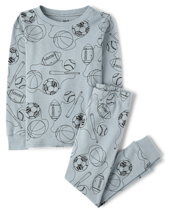 Boys Sports Snug Fit Cotton Pajamas