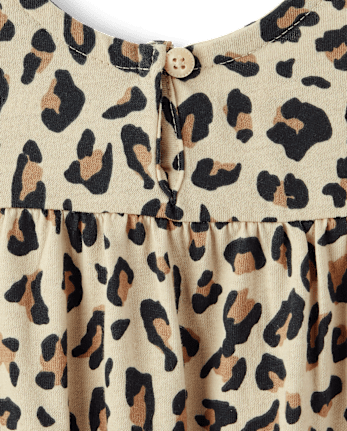 Baby Girls Leopard Romper