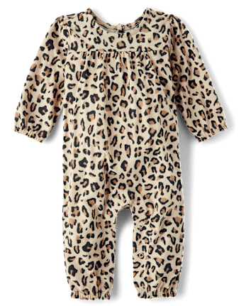 Baby Girls Leopard Romper