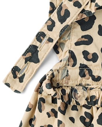 Baby Girls Leopard Skirtall 2-Piece Outfit Set
