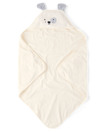 Baby Embroidered Dog Hooded Towel