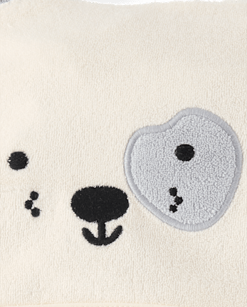 Baby Embroidered Dog Hooded Towel
