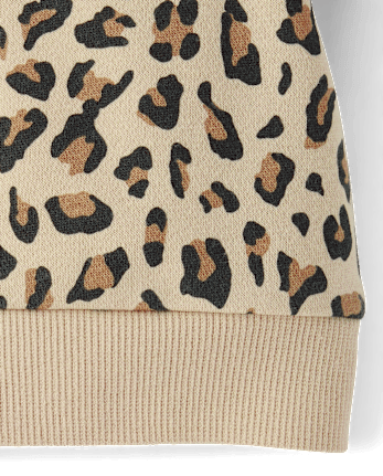 Baby Girls Leopard Premium Fleece 2-Piece Outfit Set