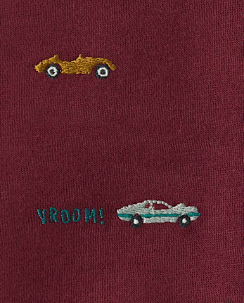 Baby Boys Embroidered Racecar Vest 3-Piece Playwear Set