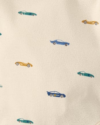 Baby Boys Embroidered Racecar Vest 3-Piece Playwear Set