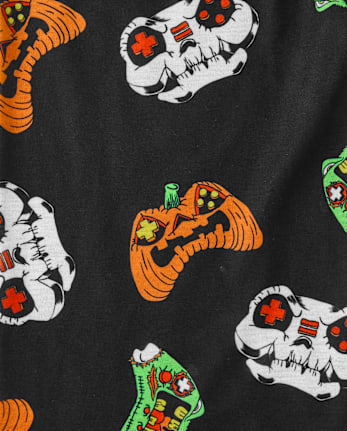 Pyjamas de jeu vidéo pour garçons pour Halloween - BLACK