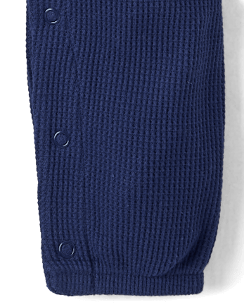 Baby Boys Thermal Henley Romper