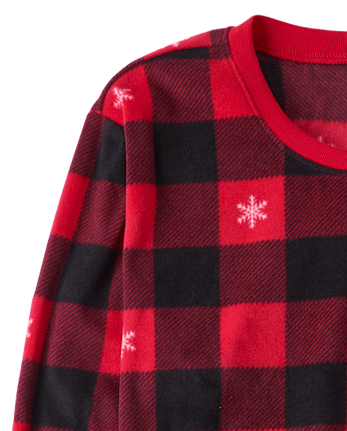 Adult Matching Family Buffalo Plaid Dream Fleece Pajamas