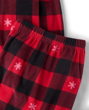 Adult Matching Family Buffalo Plaid Dream Fleece Pajamas