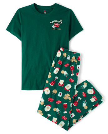 Mens Matching Family Santa Letter Cotton And Dream Fleece Pajamas