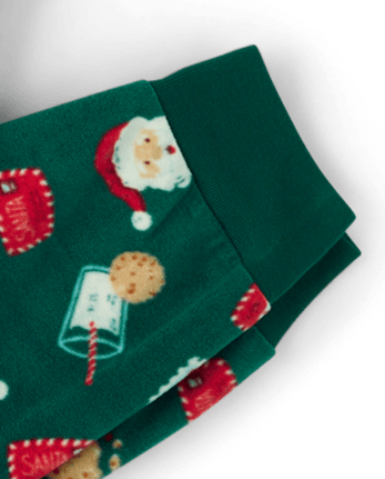 Womens Matching Family Santa Letter Cotton And Dream Fleece Henley Pajamas