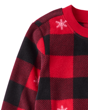 Baby And Toddler Matching Family Buffalo Plaid Dream Fleece Pajamas