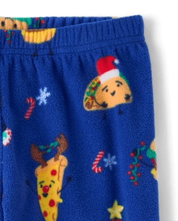 Boys Christmas Food Dream Fleece Pajama Pants